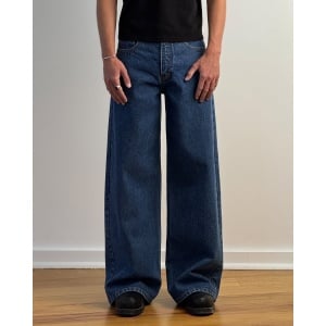 Premium Dark Indigo Baggy Jeans - UNISEX
