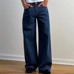 Premium Dark Indigo Baggy Jeans - Men