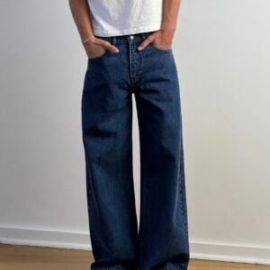 Premium Dark Indigo Baggy Jeans - UNISEX