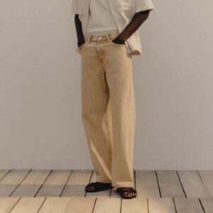 Beige Baggy Denim-Unisex